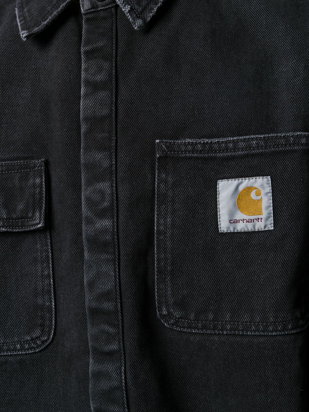 фото Carhartt wip рубашка salinac с эффектом потертости