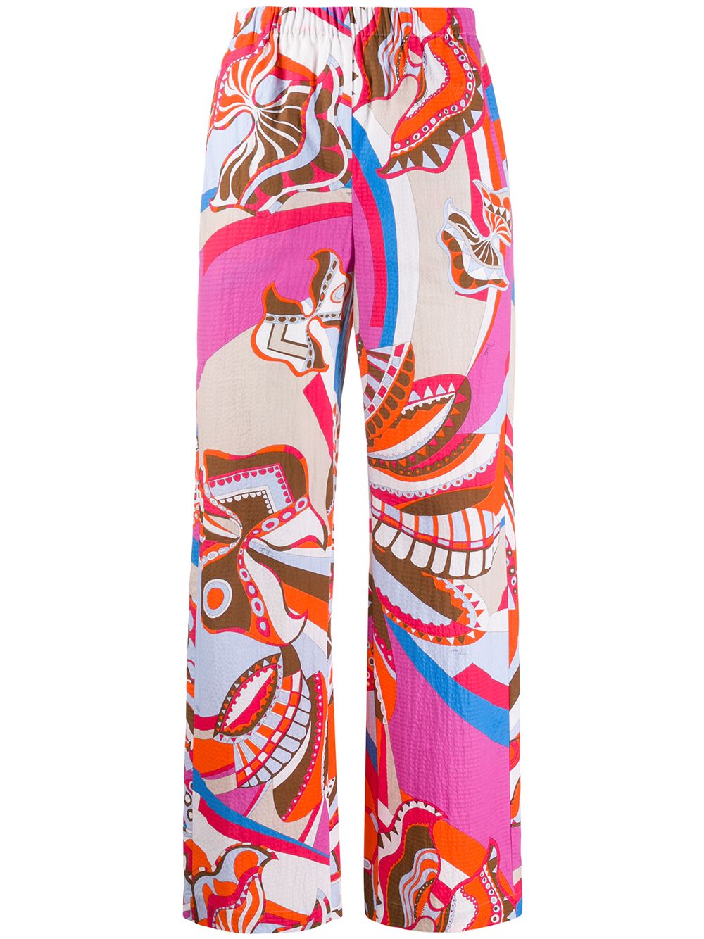 Emilio Pucci Corsico Print Trousers In Pink