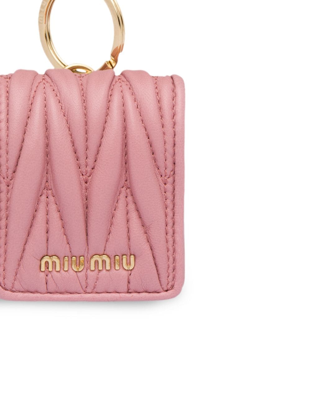 Miu Miu Matelassé Chain Airpods Case In Pink | ModeSens