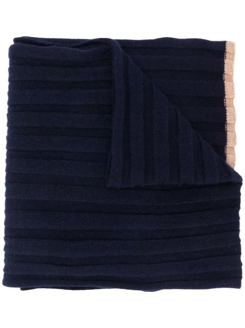 Brunello Cucinelli ribbed knit scarf Men