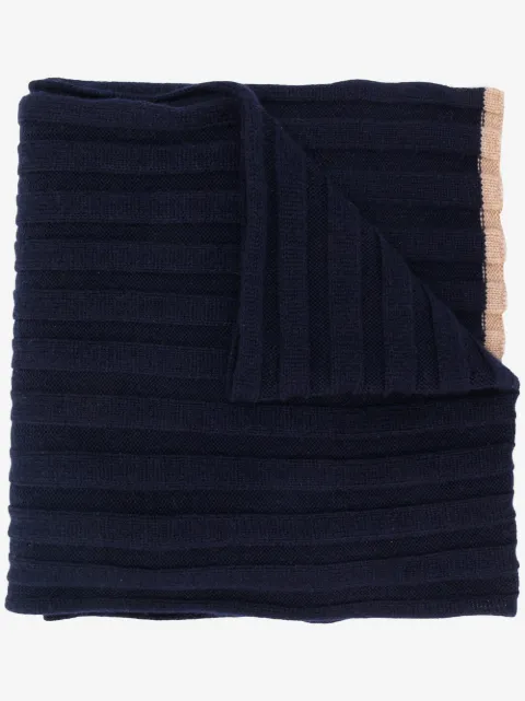 Brunello Cucinelli ribbed knit scarf