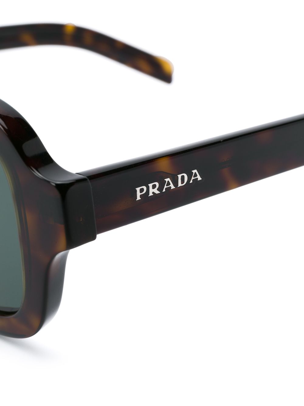 фото Prada Eyewear солнцезащитные очки в квадратной оправе черепаховой расцветки