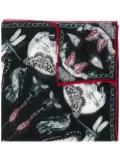 Alexander McQueen insect print scarf - Black