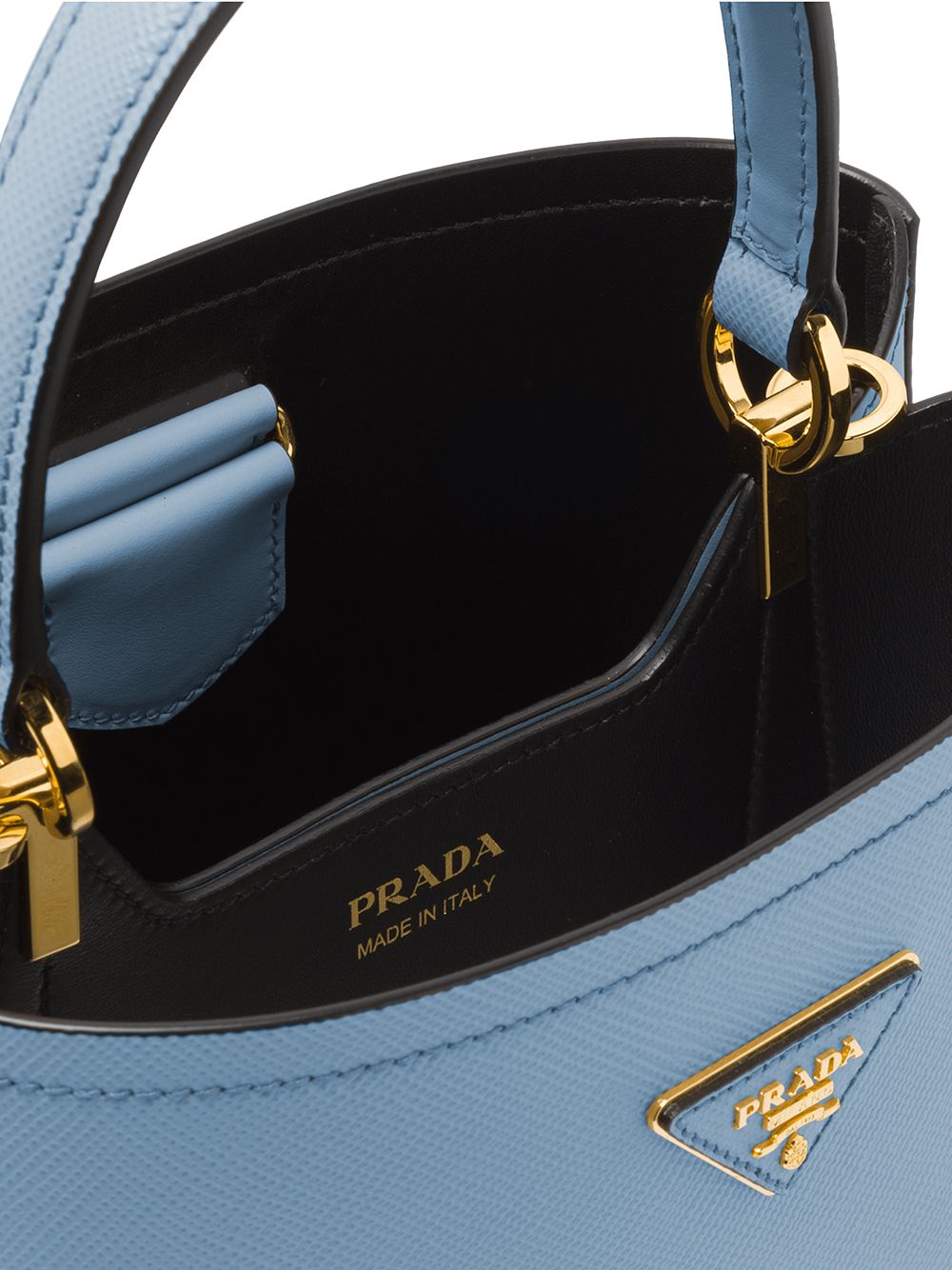 Shop blue Prada medium Panier tote with Express Delivery - Farfetch