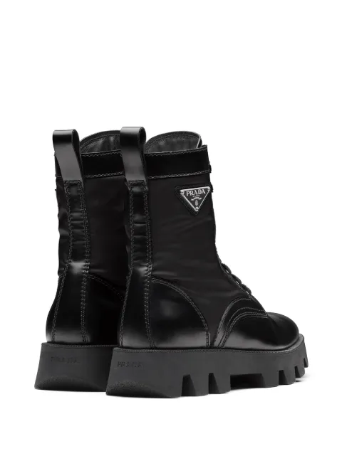 prada combat boots farfetch