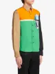 Prada рубашка в стиле колор-блок