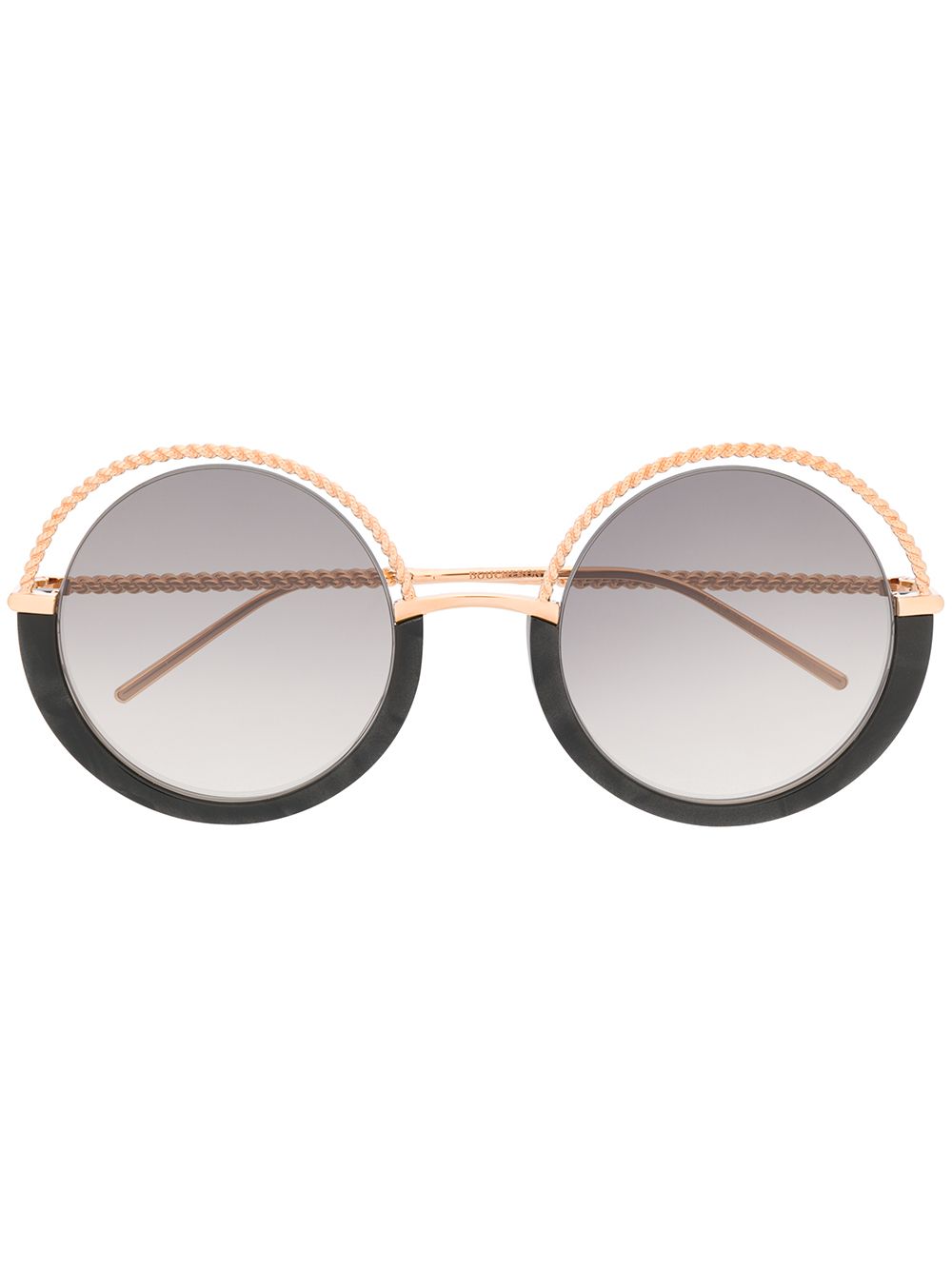 фото Boucheron Eyewear BOUCHERON EYEWEAR BC0084S 001 GOLD GOLD GREY Leather/Fur/Exotic Skins->Leather