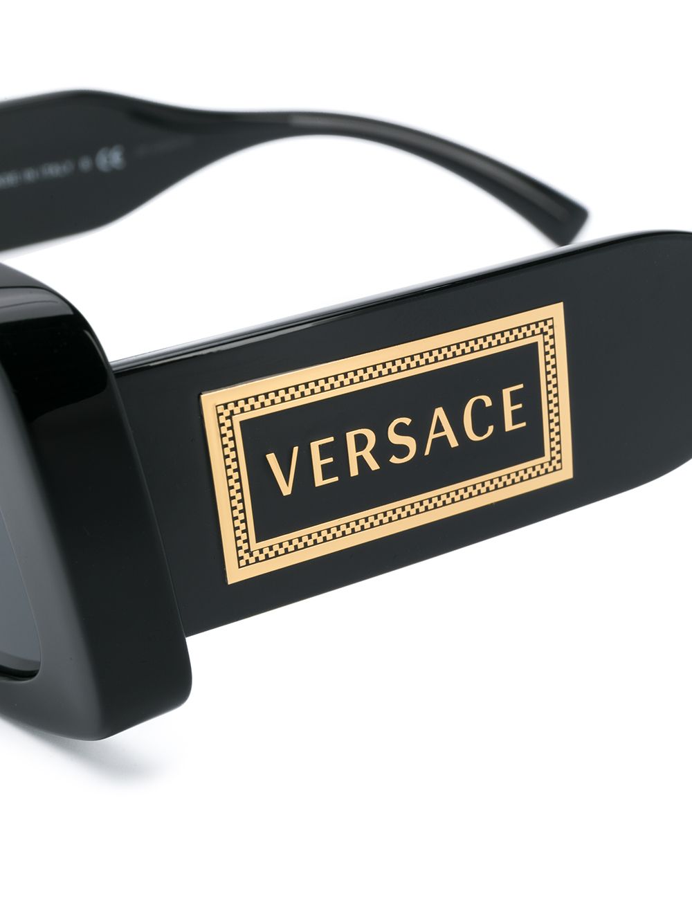 фото Versace Eyewear солнцезащитные очки в прямоугольной оправе с логотипом