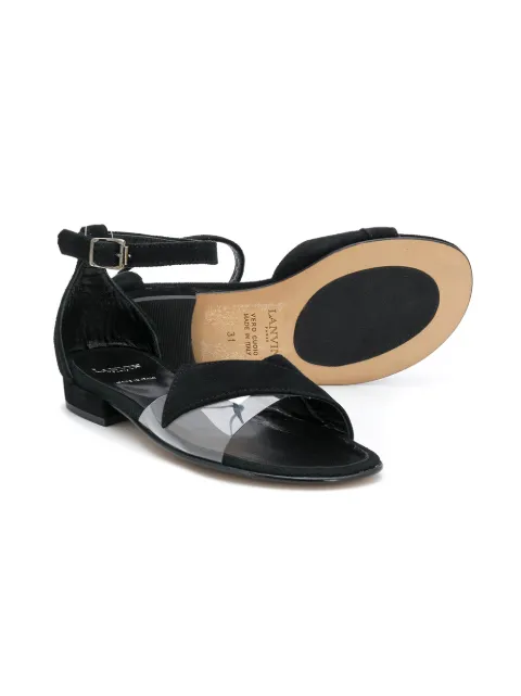 LANVIN Enfant TEEN Crossover Strap Flat Sandals - Farfetch