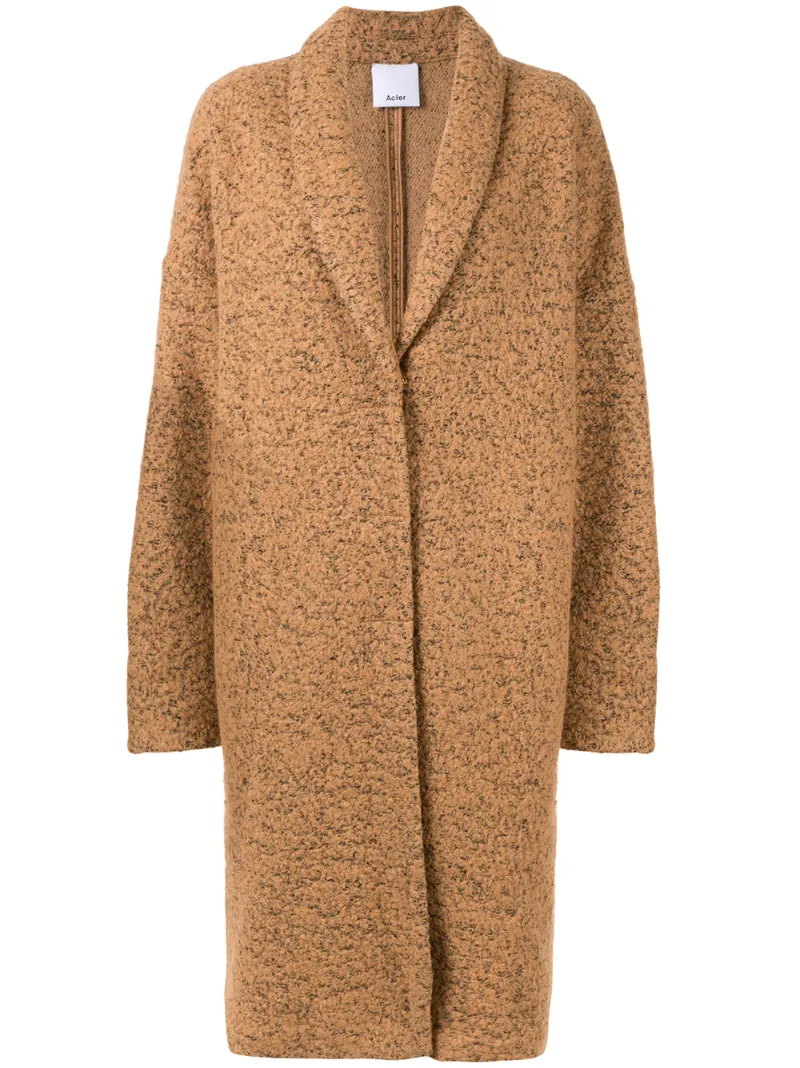 Acler Blair Single-breasted Coat In Brown
