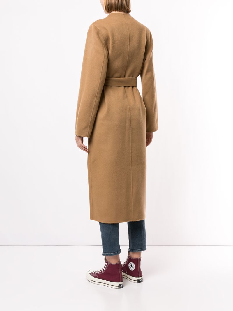 Shop Frame Double Faced Bell Coat In Brown