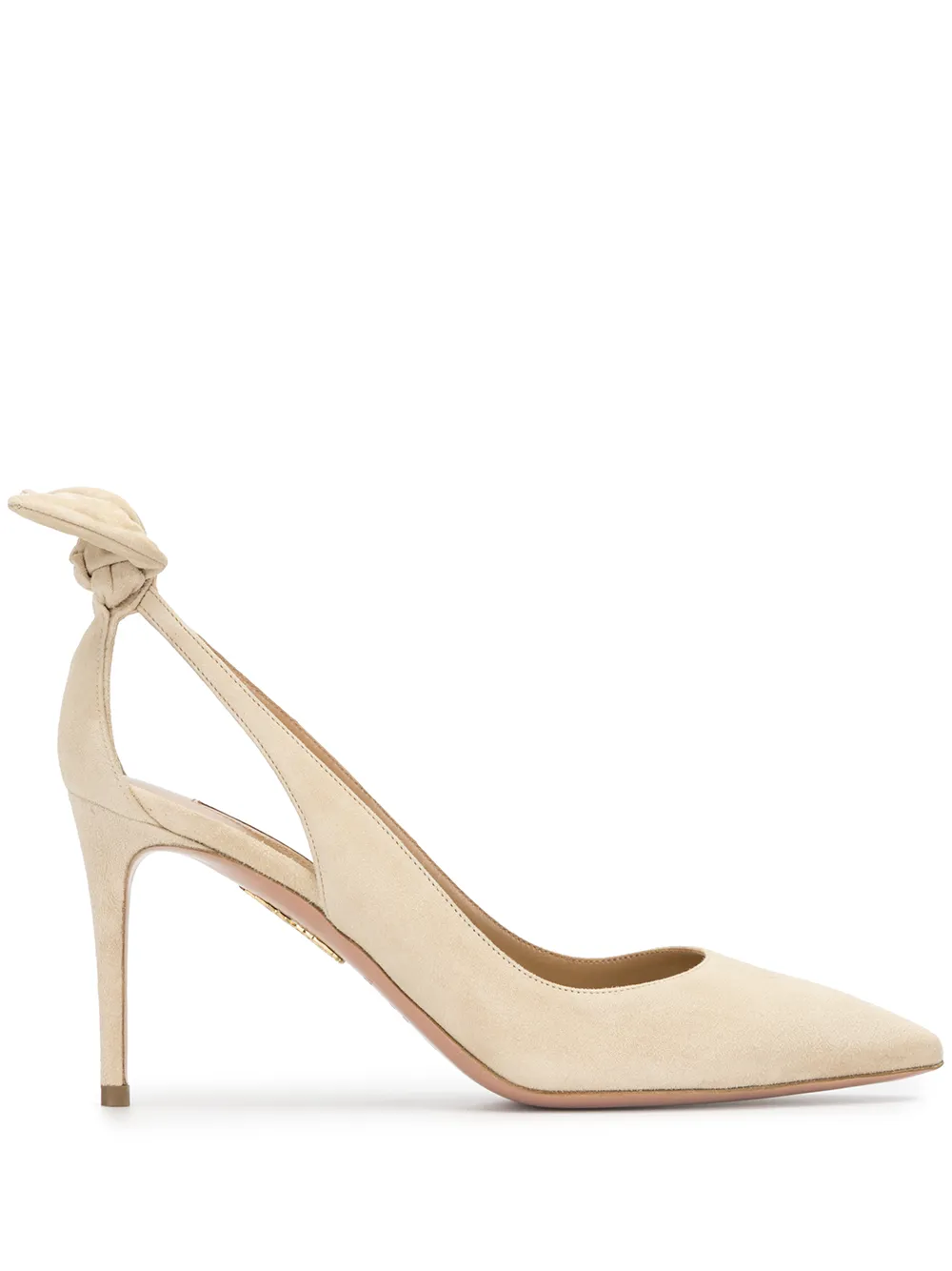Aquazzura 85mm bow tie pumps Yellow