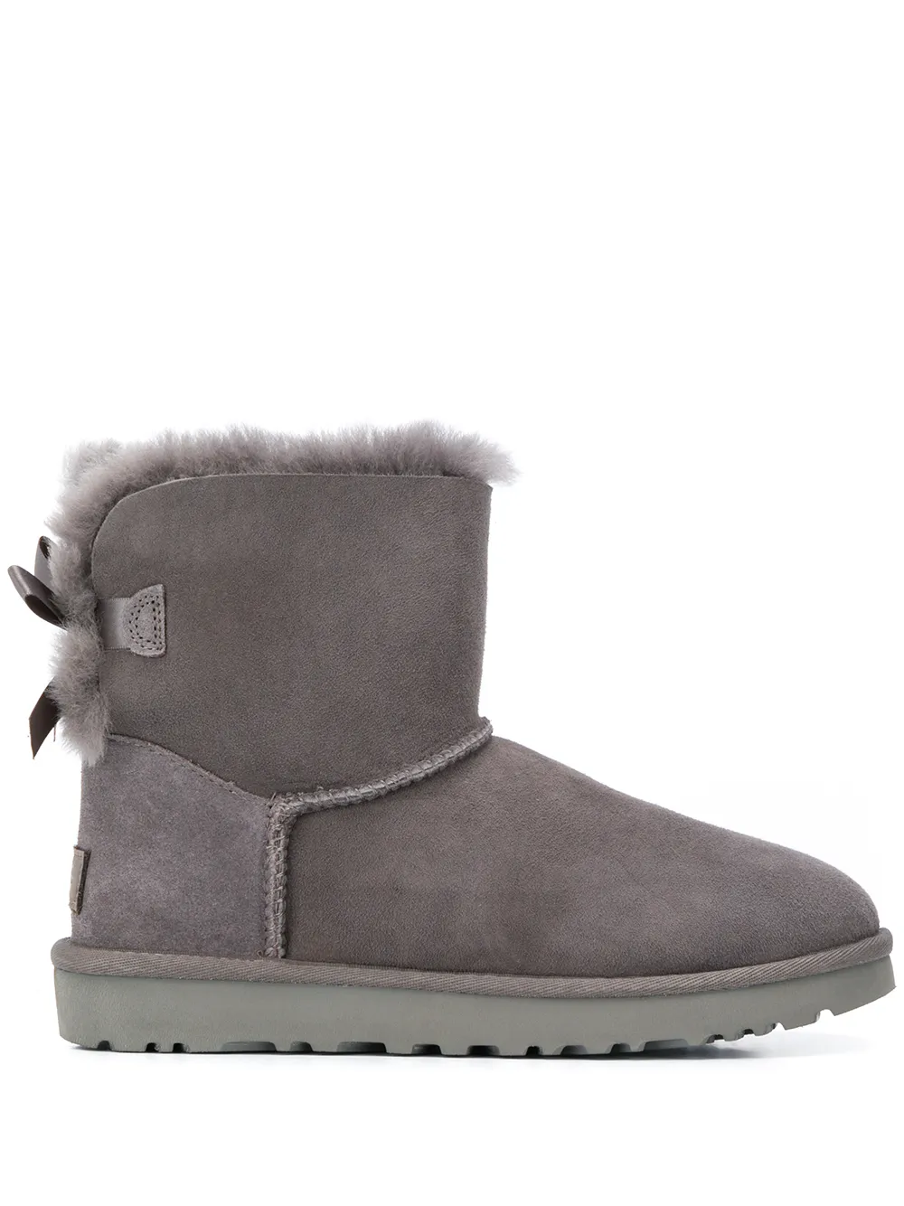 Ugg grise avec noeud new arrivals