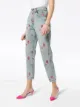 Miu Miu floral-embroidered tapered jeans
