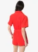 Terry. towelling tie-waist playsuit