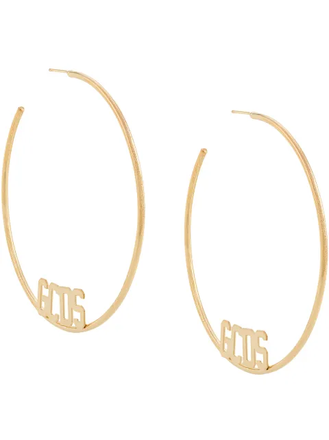 GCDS oversized single hoop earring