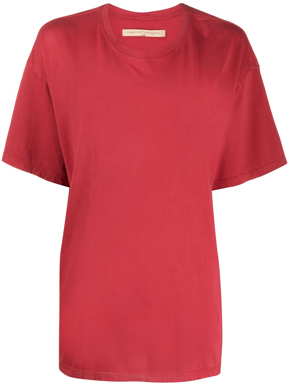 Raquel Allegra Short Sleeve Boxy Fit T-shirt In Red