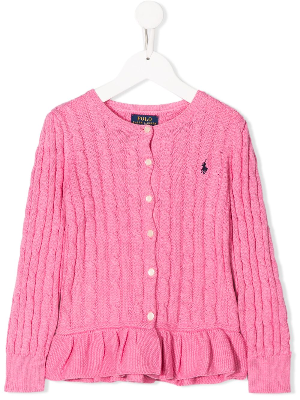 Ralph Lauren Kids кардиган фактурной вязки