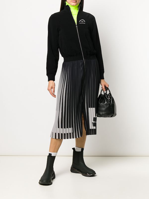 Karl Lagerfeld Rue St Guillaume Pleated Dress Farfetch