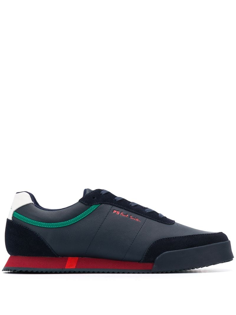 Ps By Paul Smith Colour Block Ridged Heel Sneakers In Blue