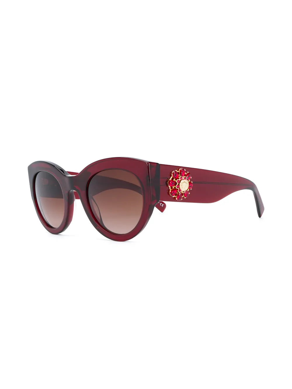 фото Versace Eyewear солнцезащитные очки в массивной оправе