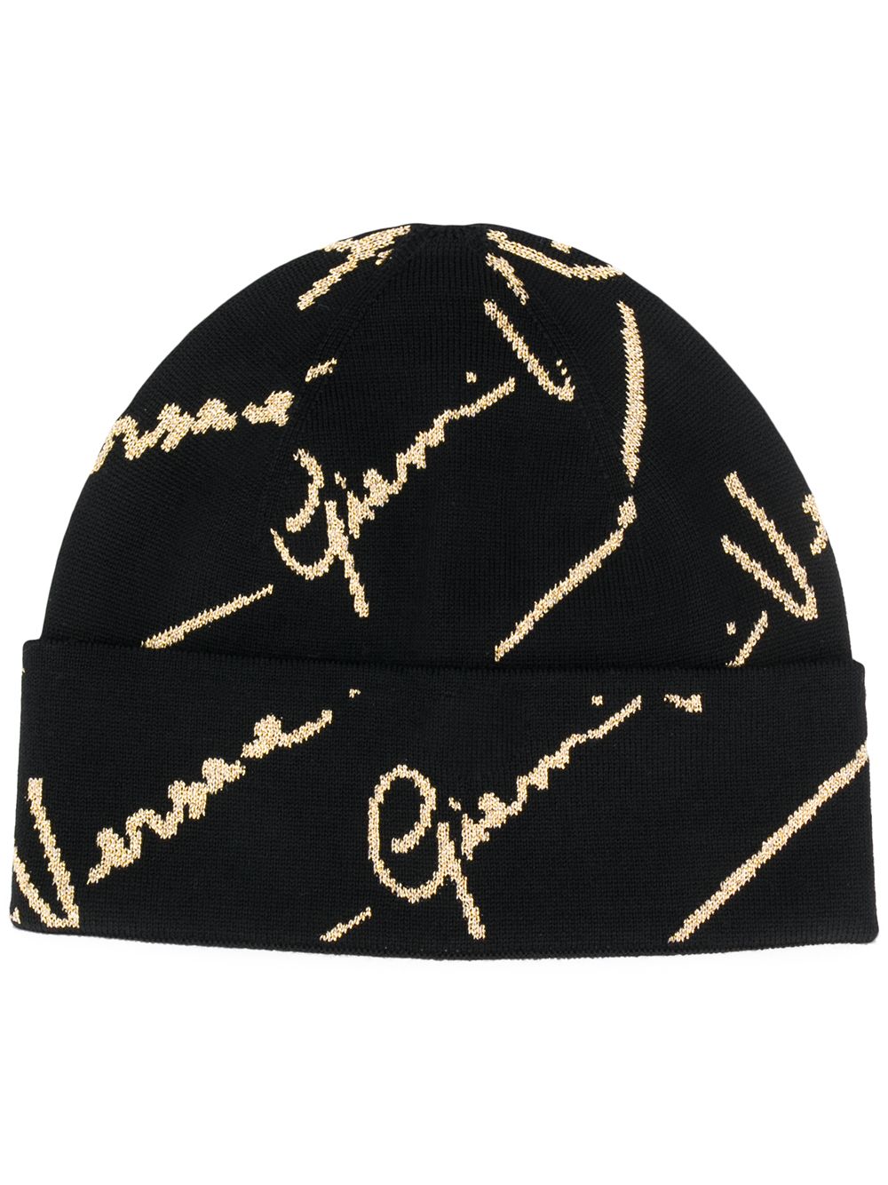 фото Versace вязаная шапка бини с логотипом