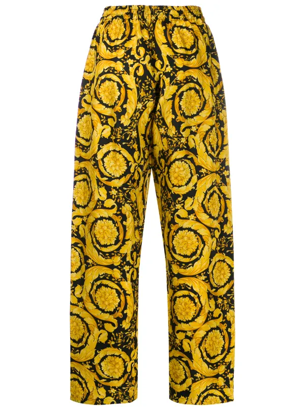 Versace Pantaloni Pigiama Barocco Con Stampa - Farfetch
