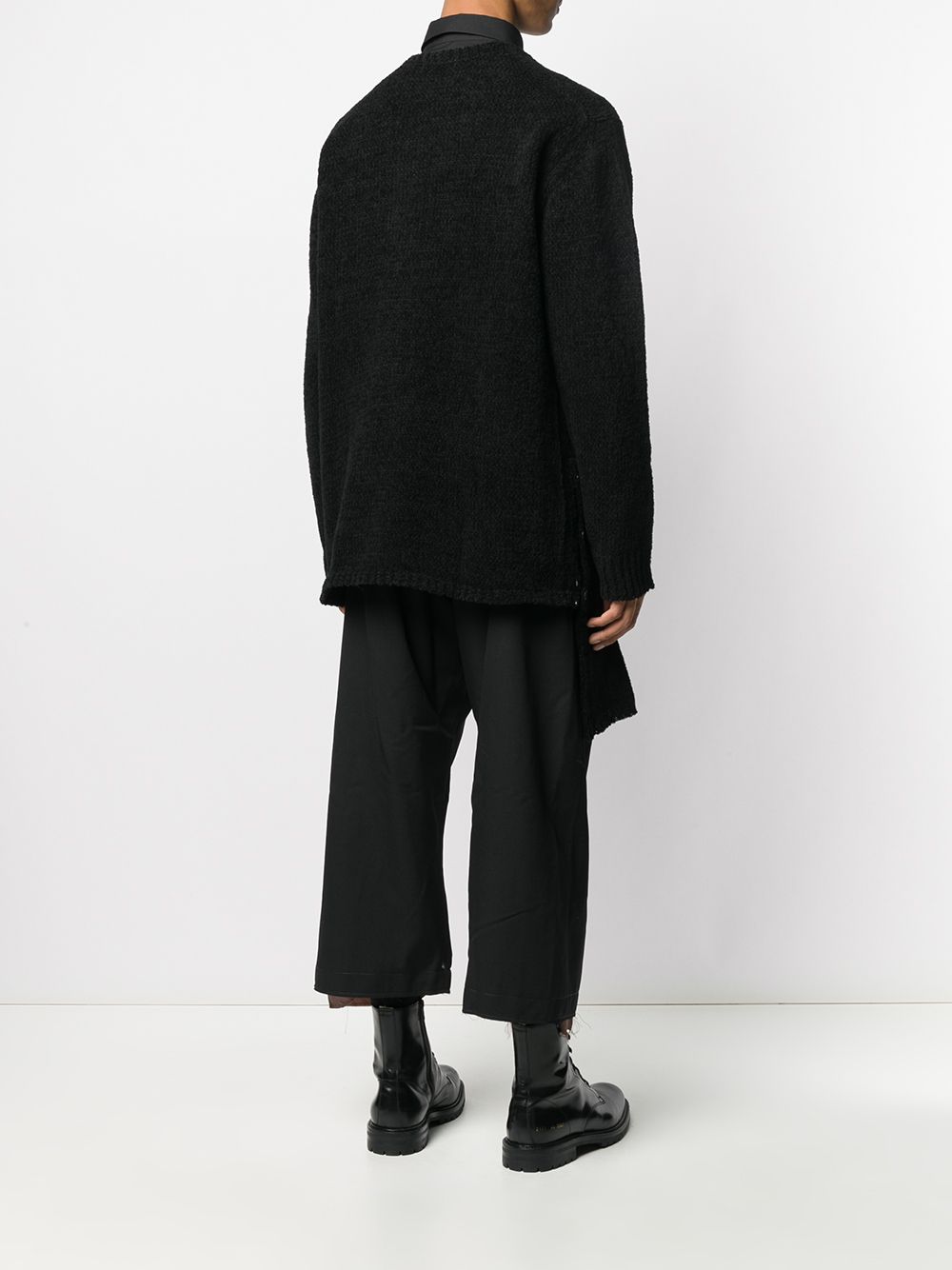 фото Yohji yamamoto длинный кардиган асимметричного кроя