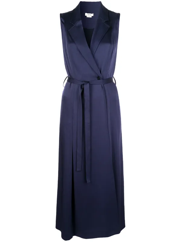 tuxedo wrap dress