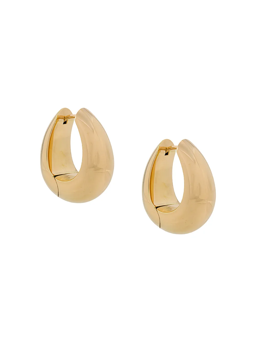 Tom Wood Large Ice Hoop Earrings In Gold | ModeSens