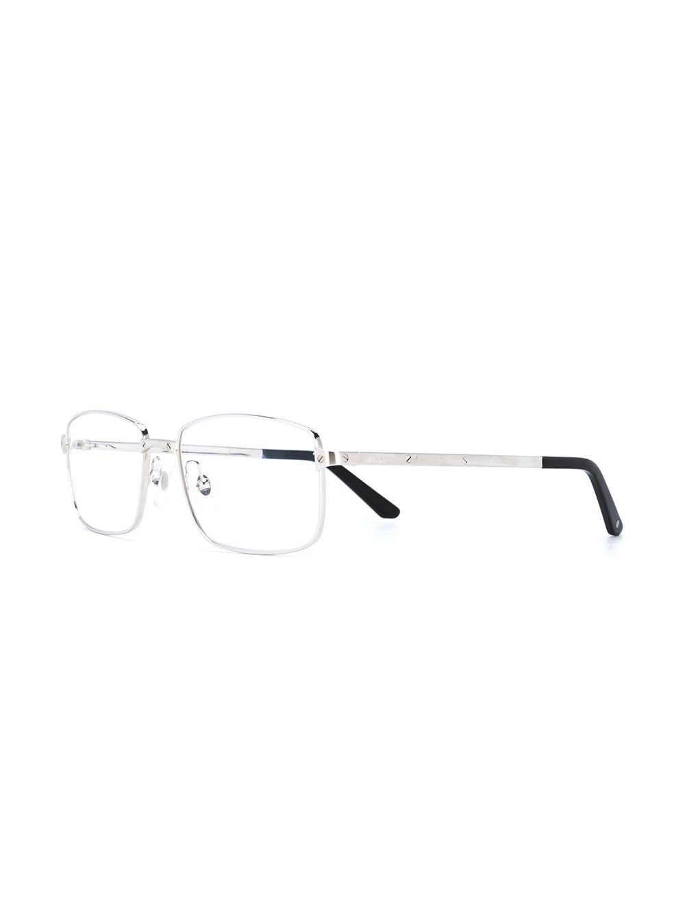 фото Cartier eyewear очки santos в прямоугольной оправе