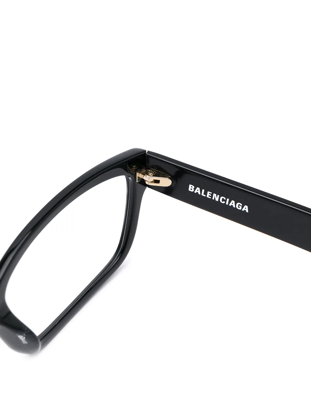Balenciaga Eyewear Bril met rechthoekig montuur Zwart