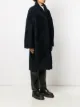 Liska textured mid-length coat