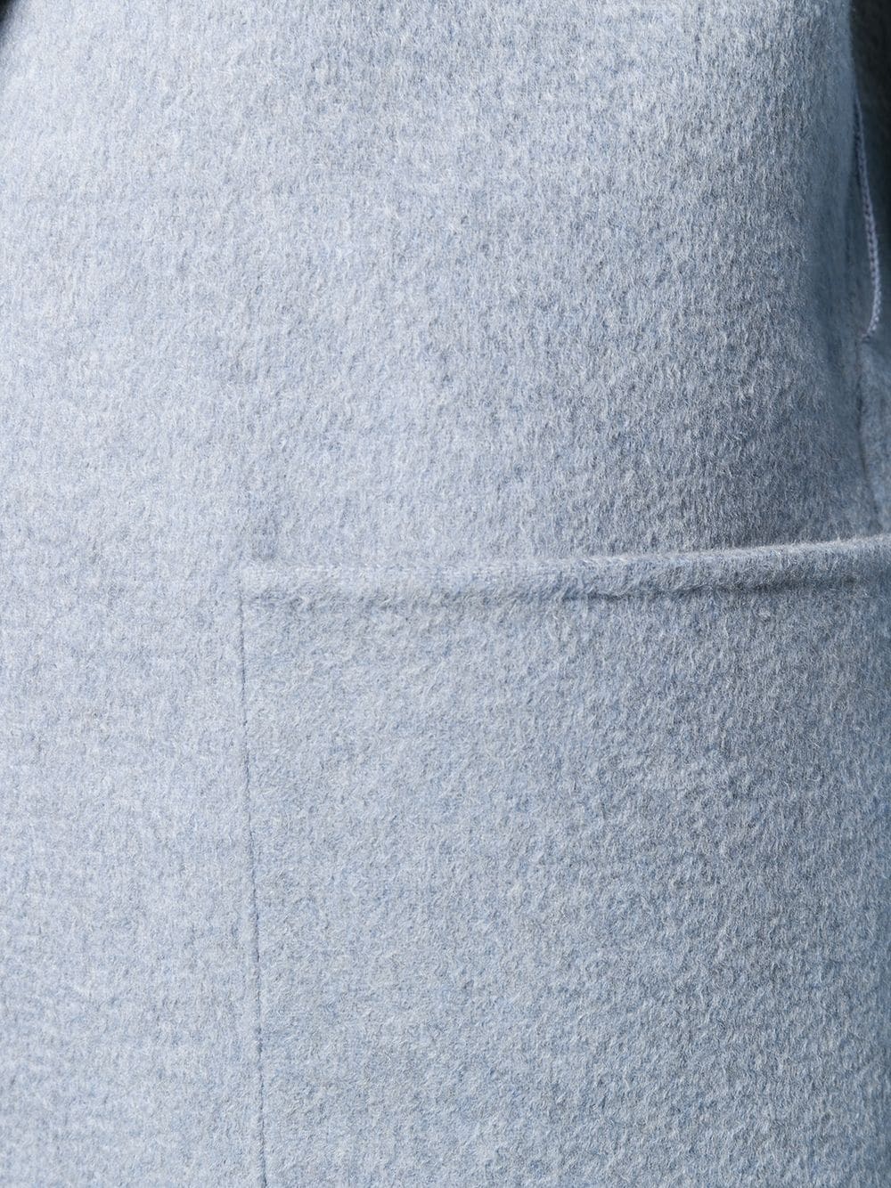 Фото 5 - Liska пальто тонкой вязки с поясом синего цвета