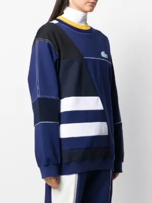 lacoste colour block jumper