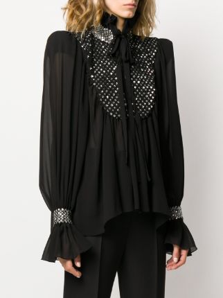 embellished structured blouse展示图