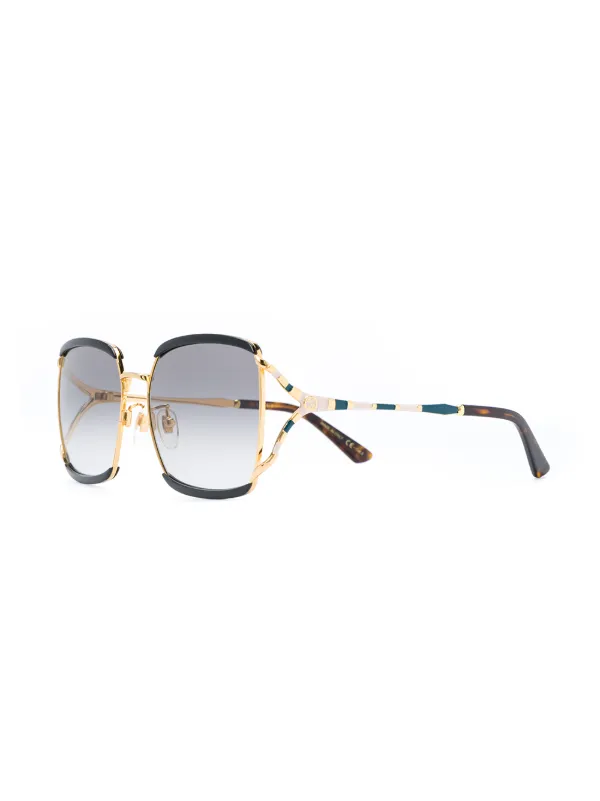 Gucci Eyewear Oversized Frame Sunglasses Farfetch