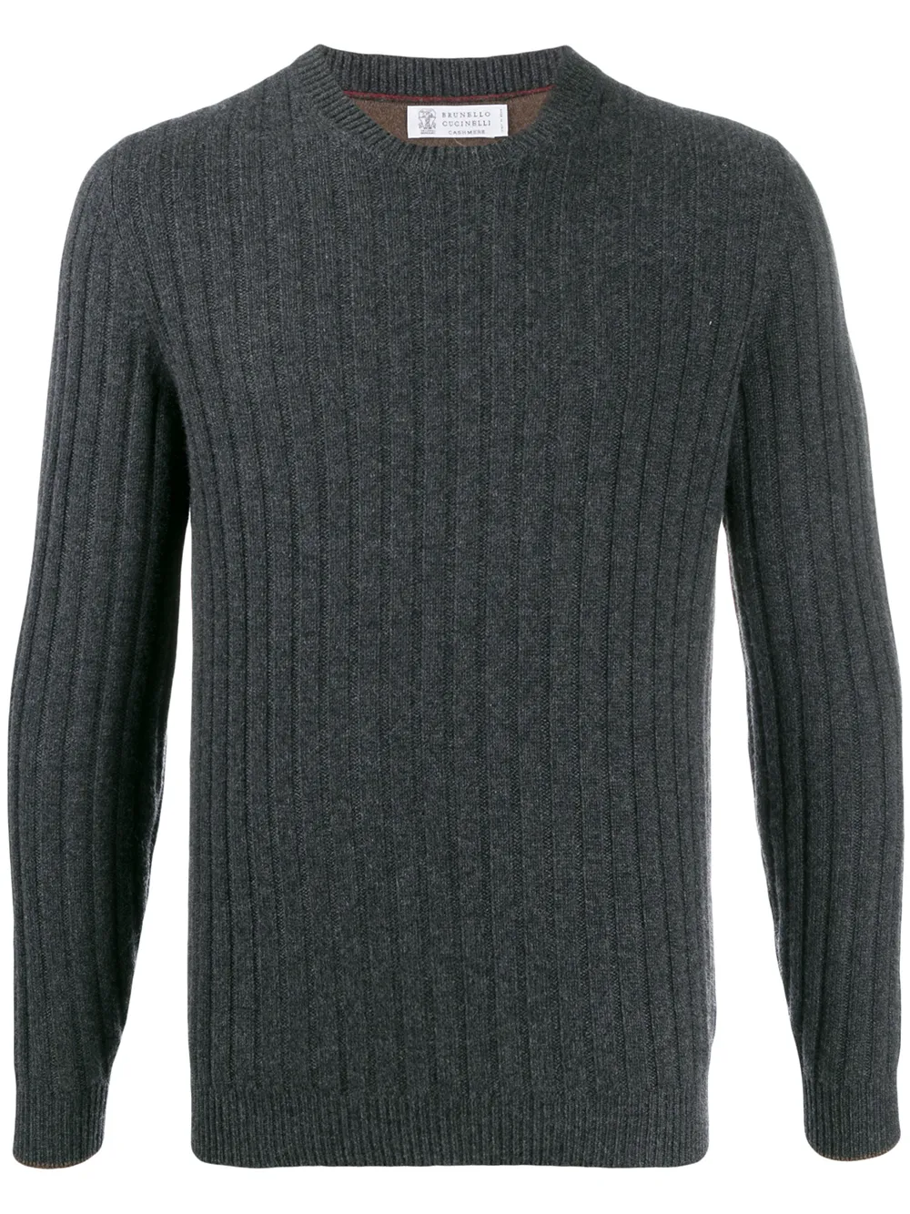 

Brunello Cucinelli suéter de canalé - Gris