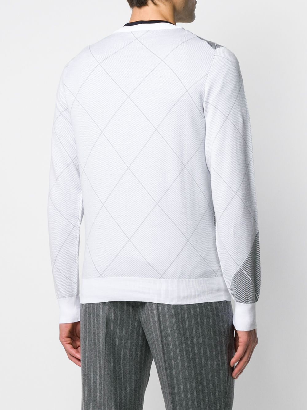 фото Brioni пуловер с геометричным узором
