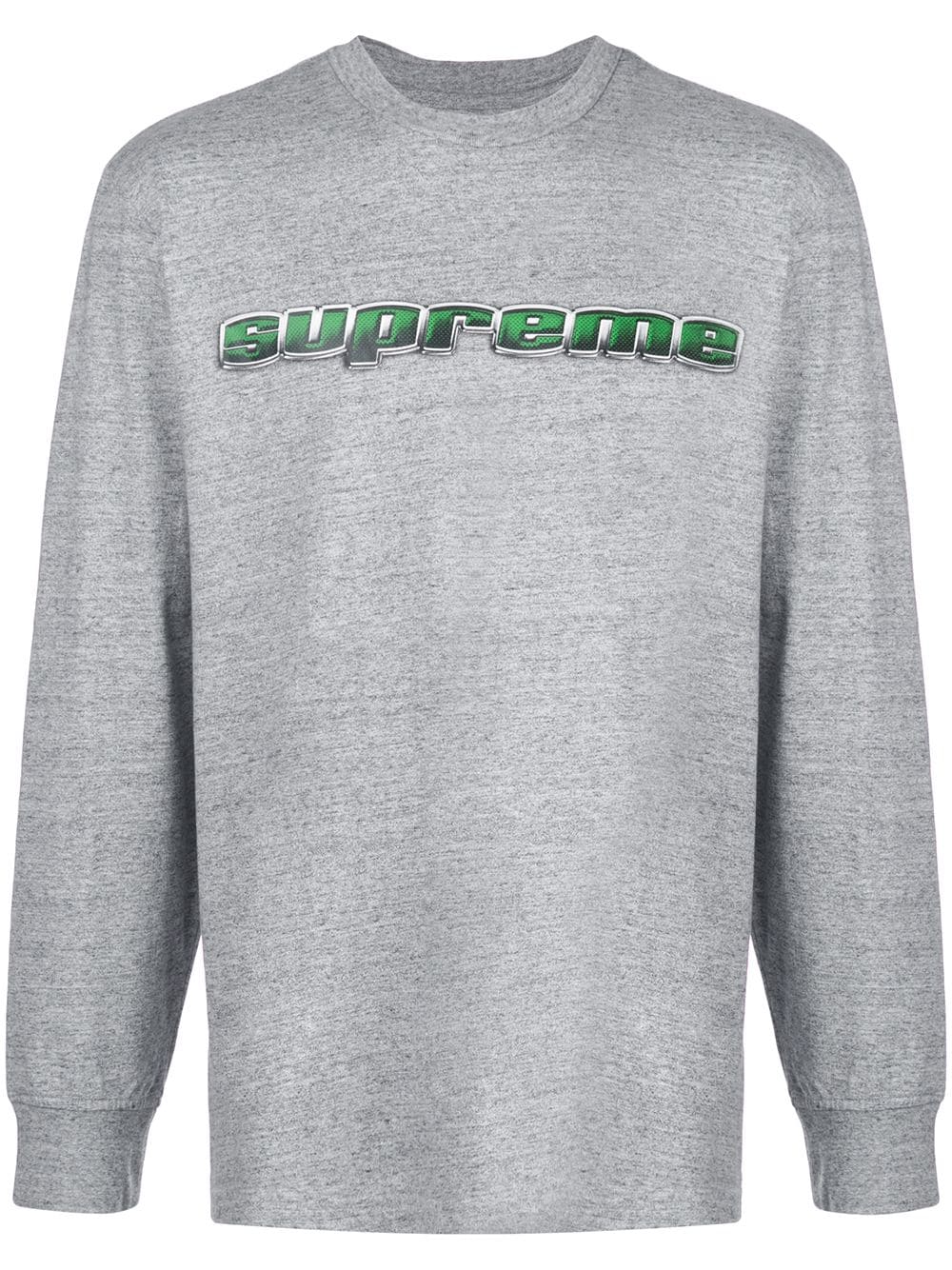 Supreme T-shirt Mit Logo-print In Grey