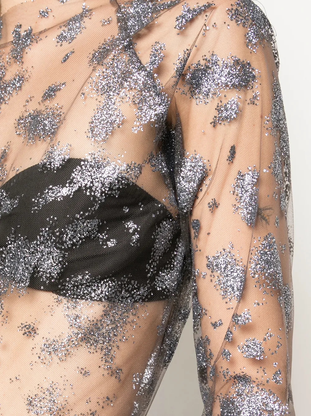 Paula Knorr Blouse met doorzichtig detail Wit