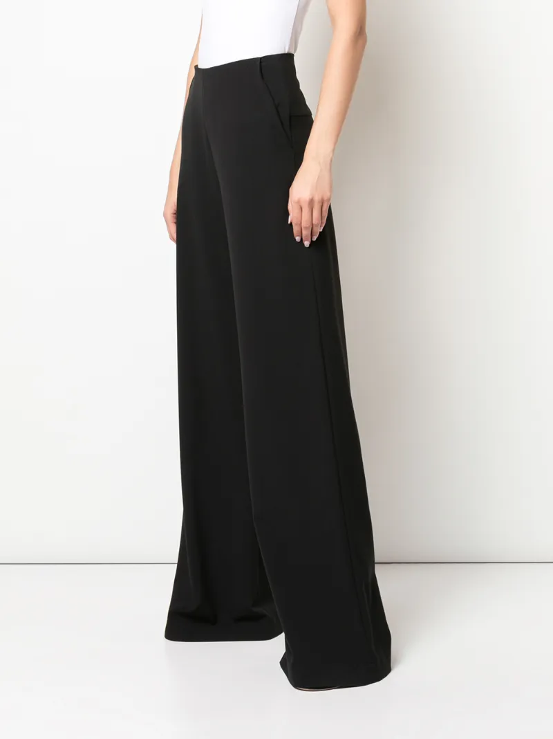 Paula Knorr Flared Style Trousers In Black