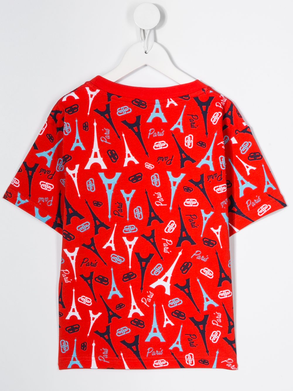 фото Balenciaga kids paris print t-shirt