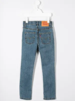 キッズリーバイス0aeg 715 Taylor Thick Stitch Bootcut Toddler Girls Jeans 2t-4t