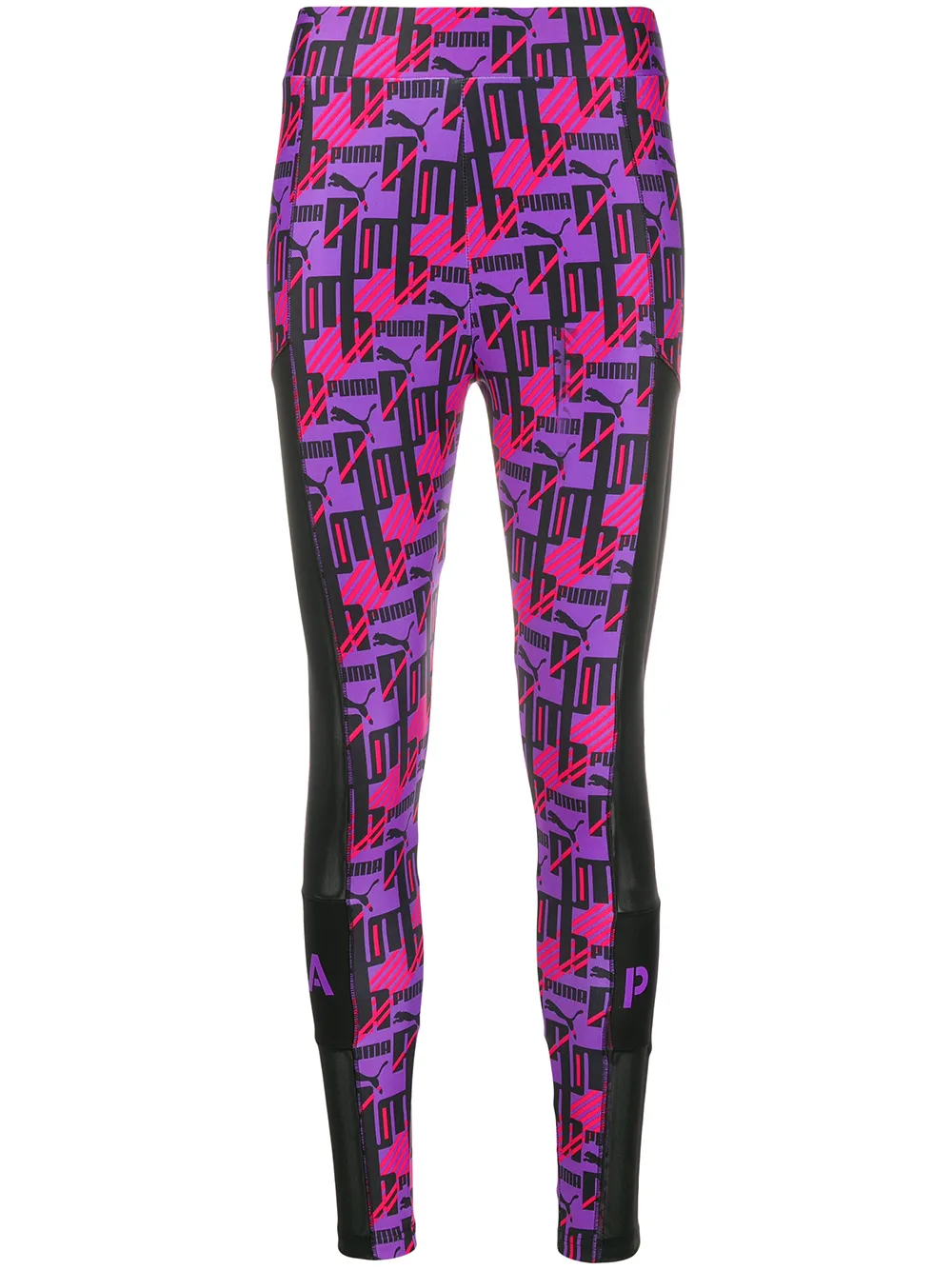 PUMA - Legging met mesh vlak - dames - Polyester/Spandex/Elastane
