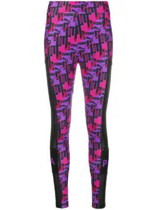 puma mesh panel leggings