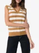 Plan C V-neck striped vest