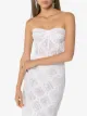 Alexander McQueen floral lace corset top