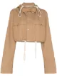 Image 1 of Plan C hooded crop shirt-jacket