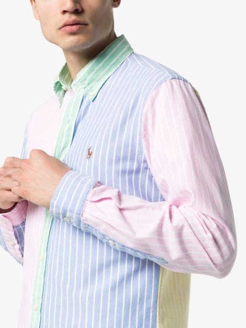 ralph lauren pastel colour block shirt